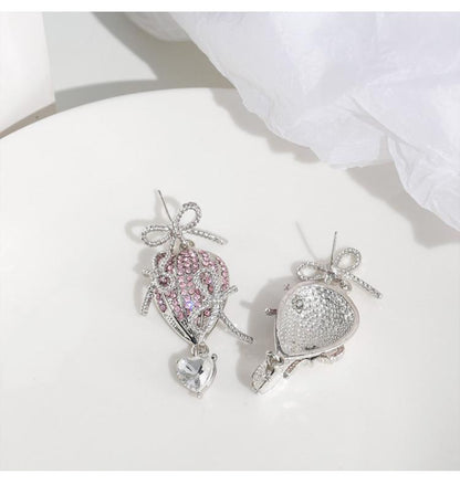 Heartbeat Hot Air Balloon Bow Earrings