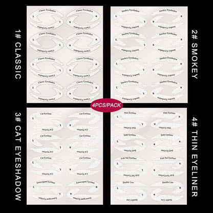 Quick Eyeliner Eyeshadow Stencils