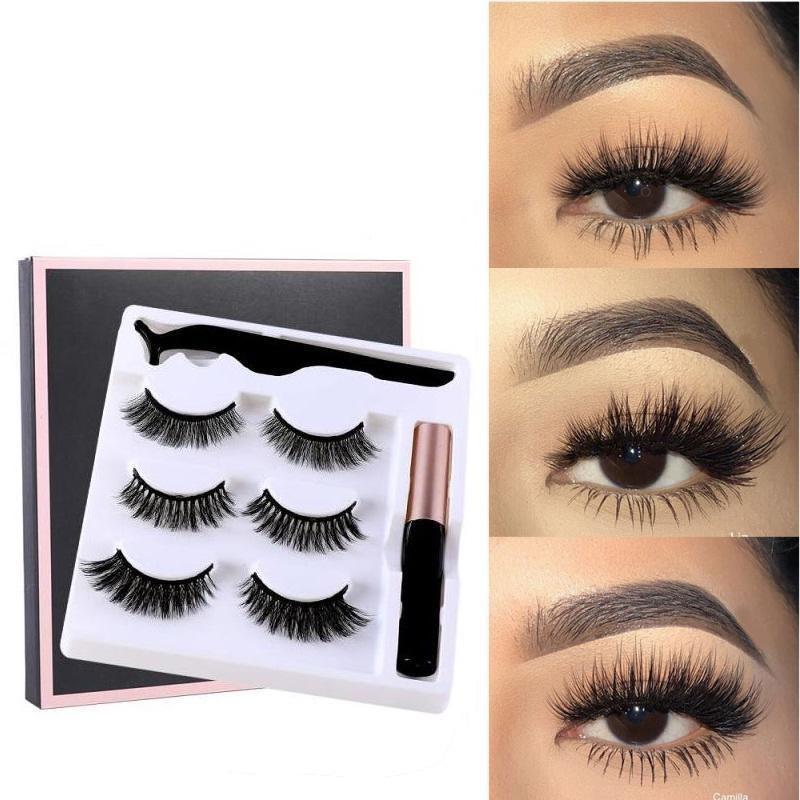 Magnetic Eyelashes 3 pairs of eyeliner